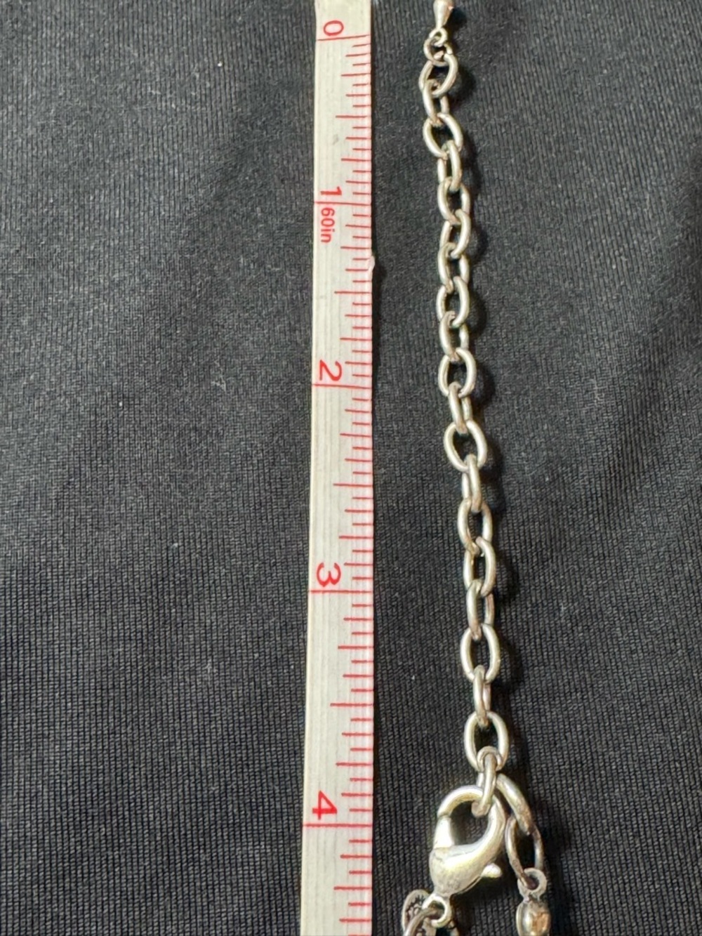 Artisan Style Silver Tone Beaded Necklace - Statement Ball & Filigree - Picture 5 of 6